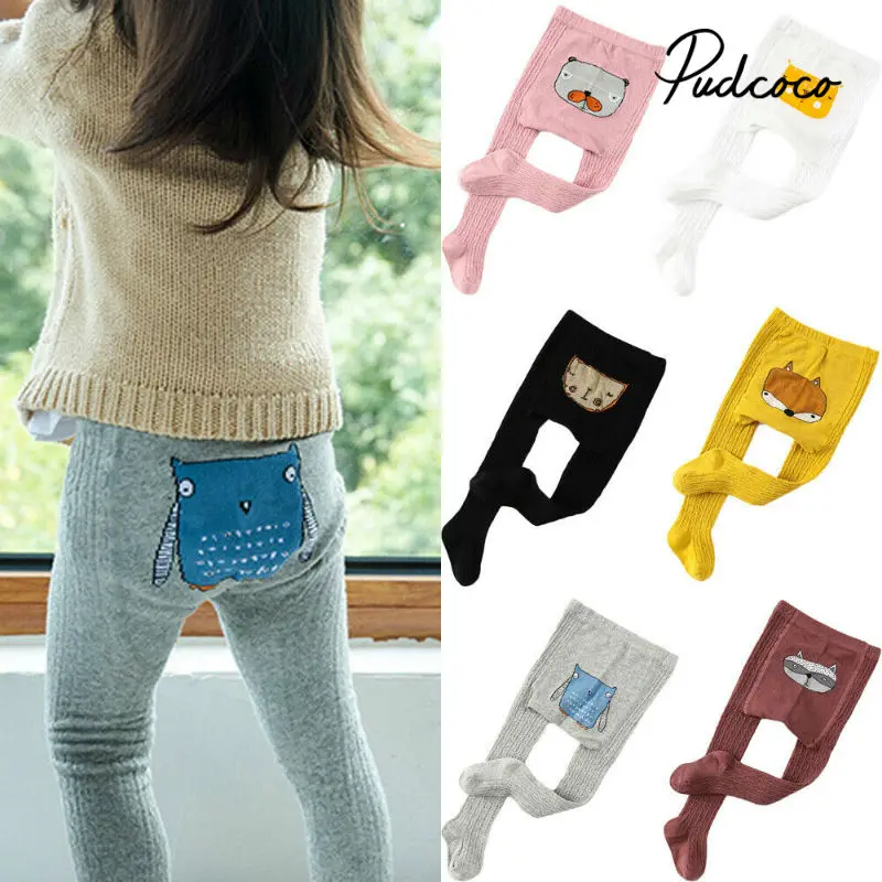 

2020 Baby Autumn Winter Tights Hot Baby Toddler Kid Girl Ribbed Stockings Cotton Warm Pantyhose Solid Candy Color Tight 0-6Years