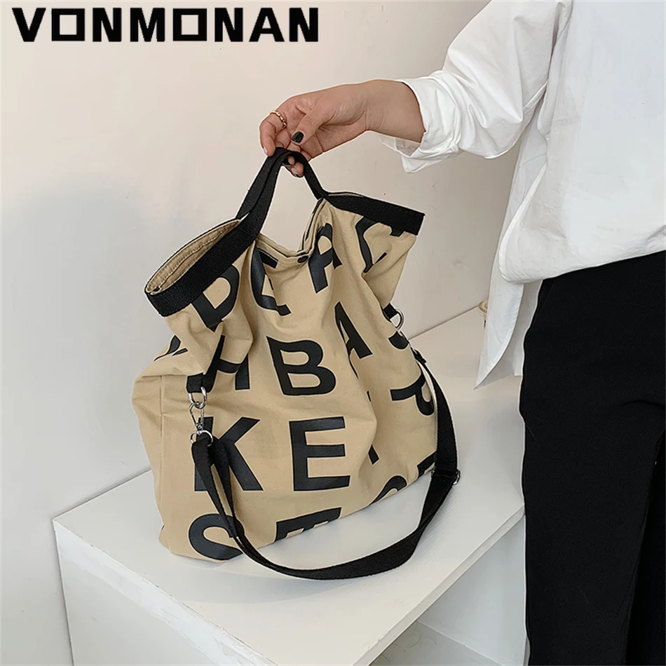 Large Canvas Tote Bags Women Designer Crossbody Bag Cloth Handbags Letter  Printing Logo From Worldcup_official, $27.55