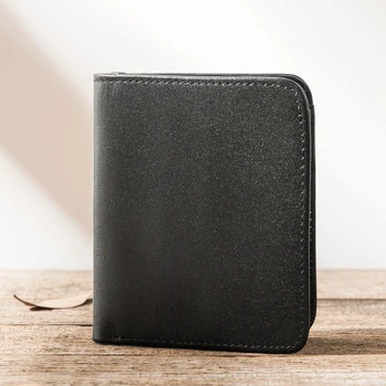 

Mini Purse Men's Wallet Men Short Leather Wallet Women's Youth Wallet Card Holder Ultra-thin Wallet The First Layer of Leather