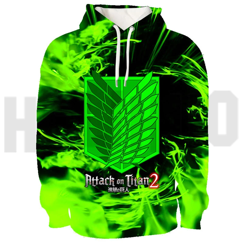 

2021 Japanese Attack on Titan Hoodie Men Fashion Loose Pullovers Casaul Tops Oversize Hoodies Sweatshirt Women Sweatwear Clothes