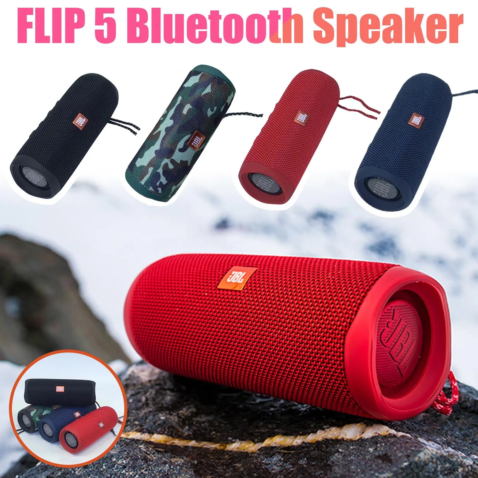 Bluetooth-Колонка JBL Flip 5 портативная водонепроницаемая Ipx7 часов работы | Электроника