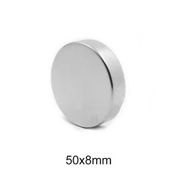 

1/2/3PCS 50x8mm Big Round Powerful magnets 50mm X 8mm Neodymium Magnet Dics 50x8mm Cylinder Srtong Permanent Magnet 50*8 mm