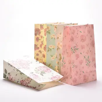 

3PCS Flower Print Sundries Finishing Box Letter Holders Paper Bags Paper Box Storage Desktop Stationery Organizer