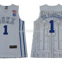 Новое поступление высокое качество Duke Willamson#1 футболка колледжа ограниченная Спортивная футболка S-XXXL