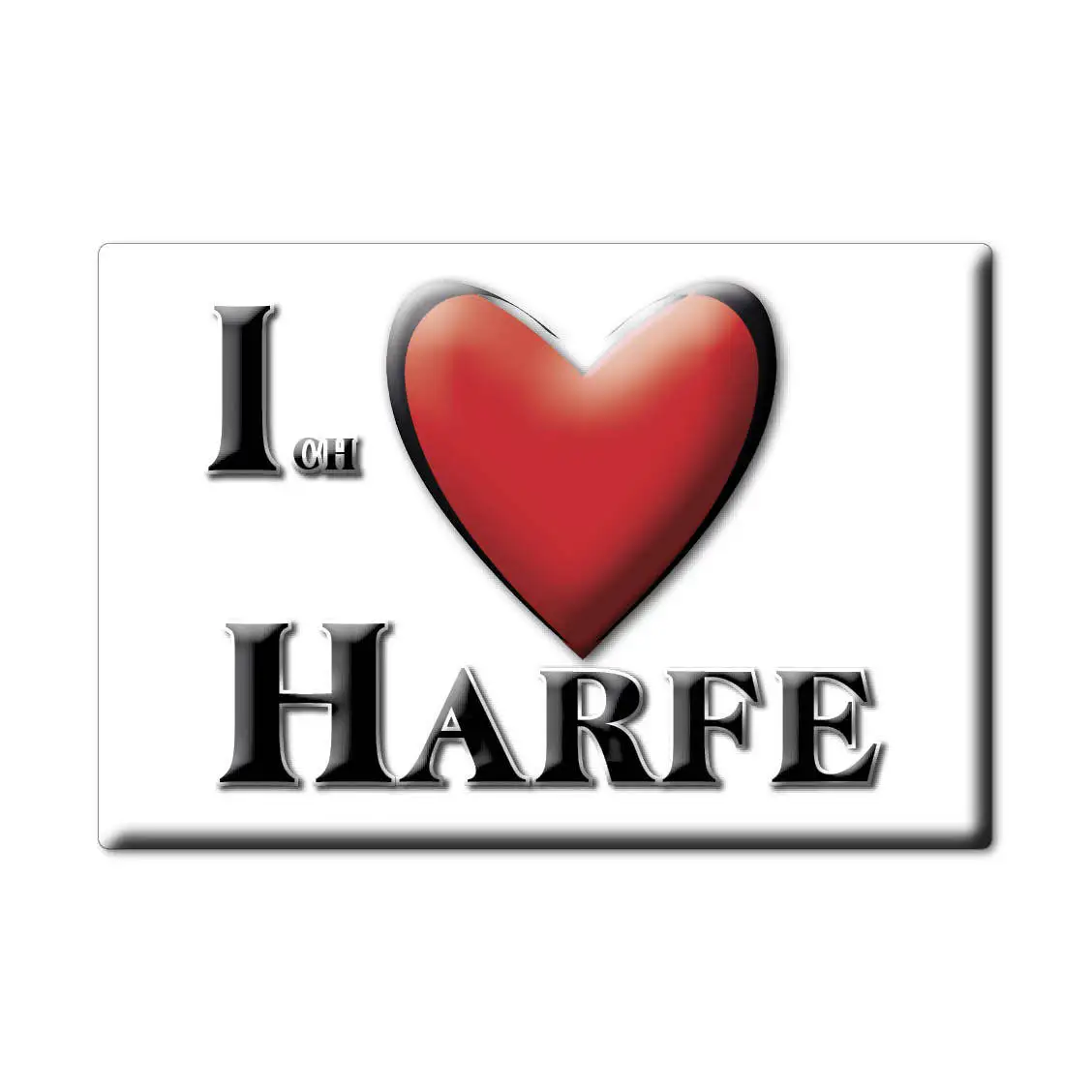 HARFE магнит lodeston SCHLESWIG HOLSTEIN (SH) немецкий на холодильник сувенир I LOVE подарок | Дом и