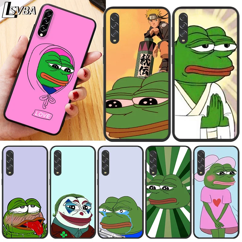 Забавный чехол для телефона с принтом в виде лягушки Samsung Galaxy A90 5G A80 A70S A70 A60 A50S A50 A30S