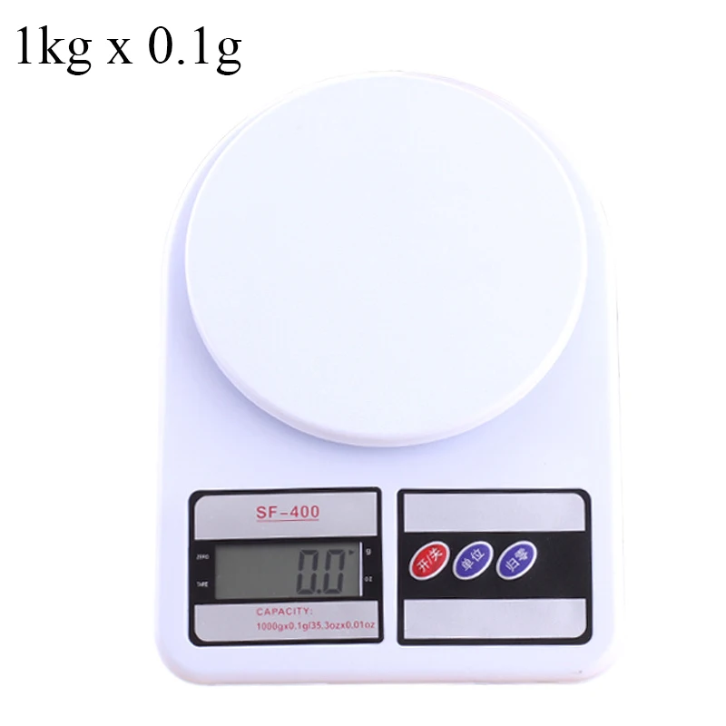 1kg-0.1g ЖК-цифровые кухонные весы 1 кг/0,1 г 10 кг/1 г Электронные весы высокой емкости для кухни мука для выпечки чайных трав весы - Цвет: 1kg-0.1g