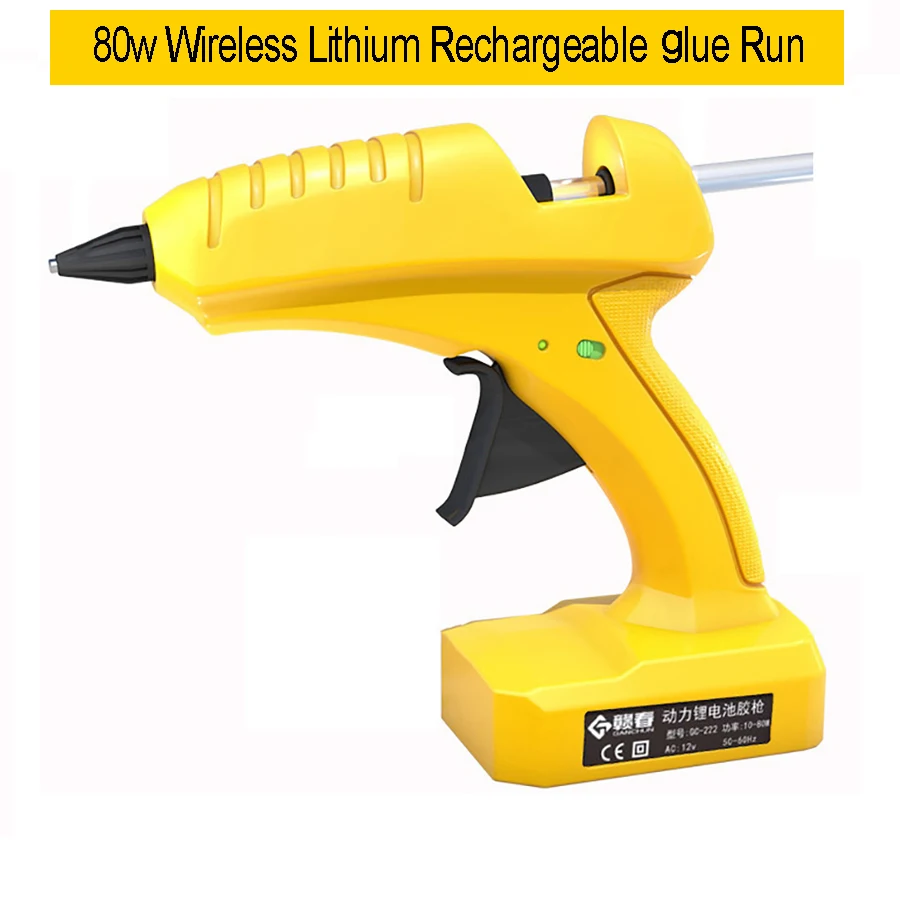

12v wireless lithium battery professional high temperature hot melt glue gun transplant repair hot air gun pneumatic DIY tool