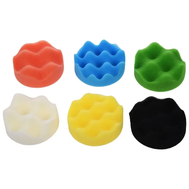 New Polishing Buffing Pad Auto Car Polishers and Buffers Wax Set Pack Of 15 Pcs+M10 Drill Adapter Kit