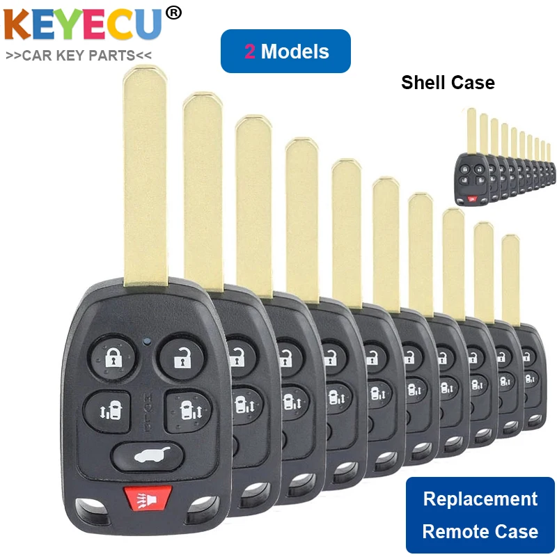 KEYECU 10 шт. чехол для автомобильного ключа с дистанционным управлением Honda Odyssey 2011