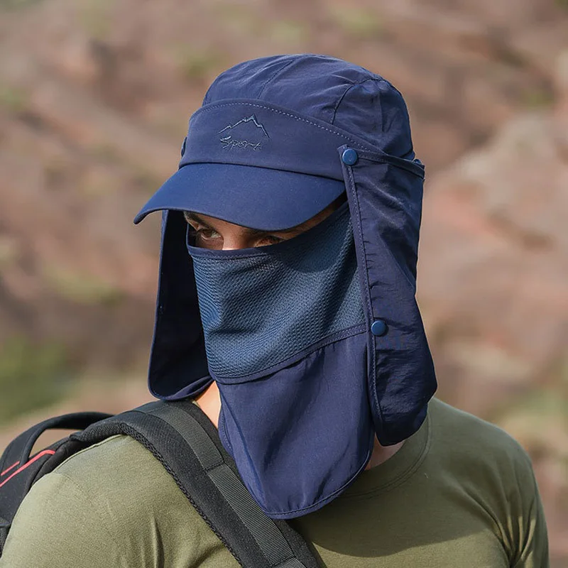 Description Picture 4 of itemFLYSAND Visor Hat Foldable Detachable Sun Protection Breathable Mosquito Veil Camping Fishing Hiking Duck Tongue Hat Fishing
