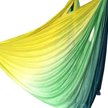 

Green and Yellow 5M Gradient Anti-Gravity Aerial Yoga Hammock Set