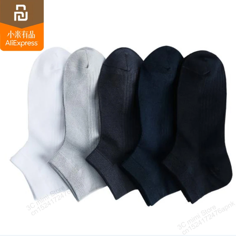 Youpin-Calcetines antibacterianos transpirables para hombre, calcetín transpirable antihumedad, preolor, primavera y verano, 365