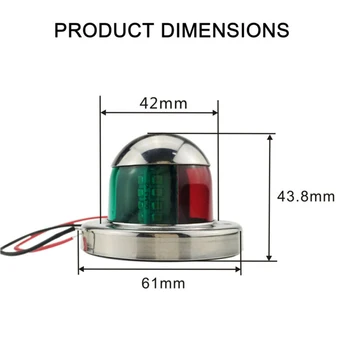 

Boat Navigation Light Bow Lamps Rustproof Replacement Dustproof Marine