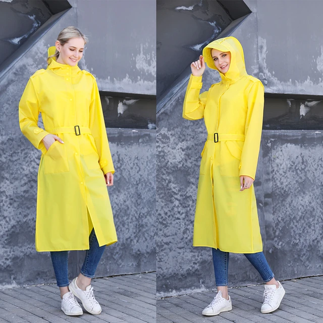 Fashion Adult Waterproof Long Raincoat Women Corset Waistband Hooded Rain  Coat Men Poncho Outdoor Hiking Tour Camping Fishing - Raincoats - AliExpress