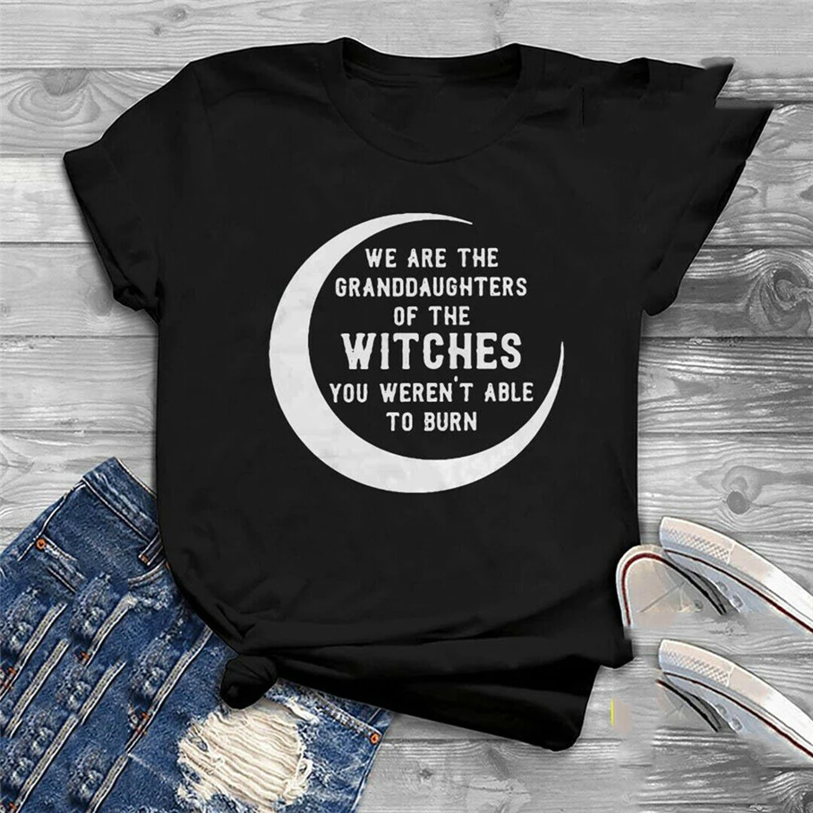 Черная футболка Stevie Nicks We Are granddaughers Of The Witches Свободный Топ большого размера S-2Xl Ajax |
