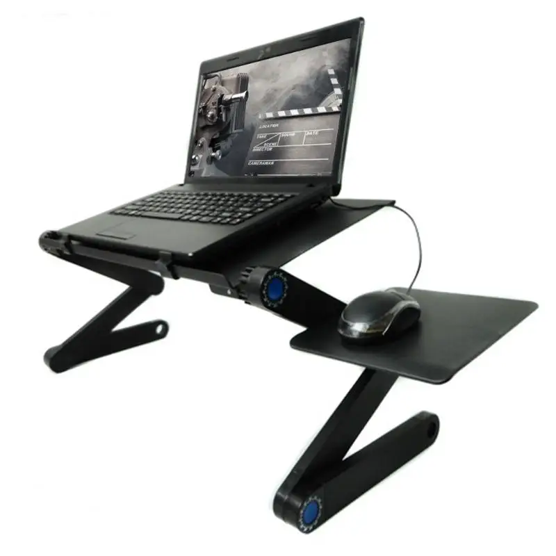

Folding Laptop Desk Adjustable Laptop Table Stand Portable Laptop Notebook Lap PC Desk Table With Mouse Pad for Sofa Bed