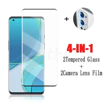 Cola completa de vidro para oneplus 9 pro vidro temperado para oneplus 9 8 pro protetor de tela do telefone película protetora para oneplus 9 pro