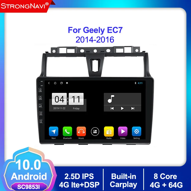 2Din Android 10 0 автомобильный Радио Стерео GPS головное устройство плеер для Geely Emgrand EC7