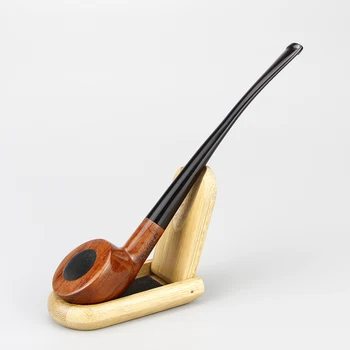 

High Quality Rosewood Smoking Pipe 3mm Metal Filter Rose Wood Pipe free tools gift set Tobacco Pipe Long Smoke Pipe