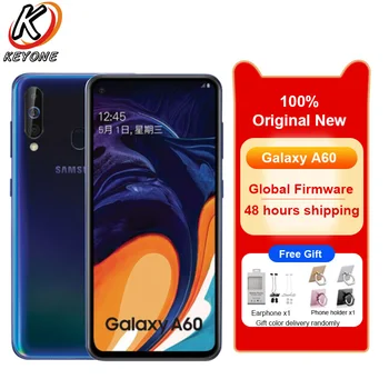 Перейти на Алиэкспресс и купить Новый мобильный телефон Samsung Galaxy A60 LTE 6,3 дюйма 6 ГБ ОЗУ 128 Гб ПЗУ Восьмиядерный процессор Snapdragon 675 32,0 Мп + 8 Мп + 5 Мп
