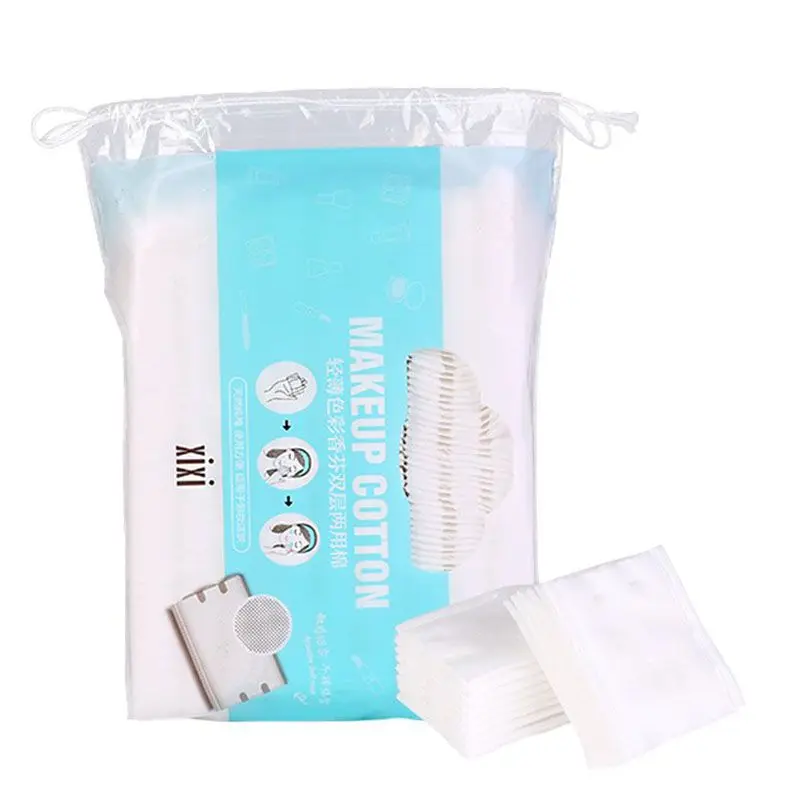 222pcs Clean Cotton Pads Soft Wet And Dry Dual-Use Cosmetic Tissue Makeup Remover Pad