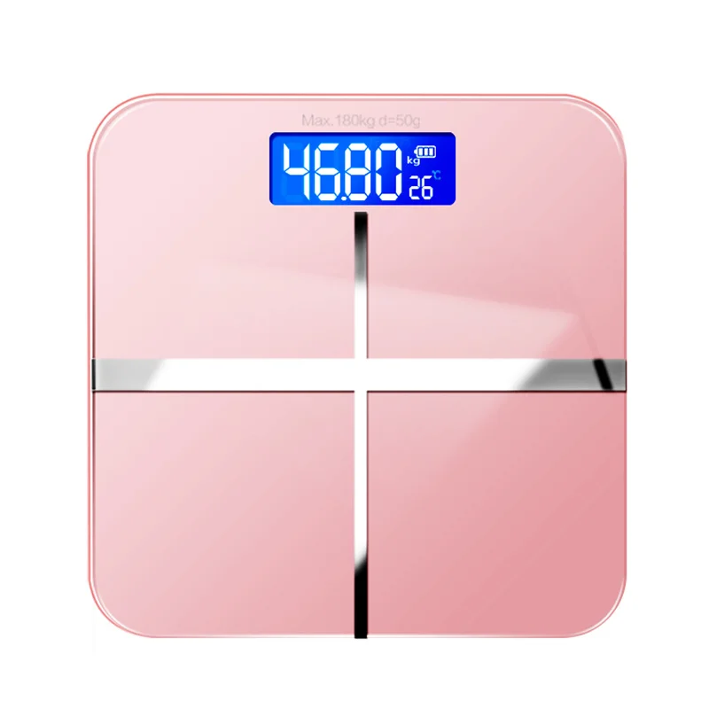 

Smart Weight Scales Floor Electronice Body Digital Scale Weight LCD Display For Home Toughened Glass Weight Scale USB Charge
