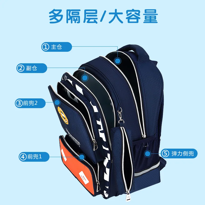 

Have Men's Lightweight BOY'S One Three Four Burden Relieving Boy 2019 New Style Young STUDENT'S Grade Spine-Hebei Province Have