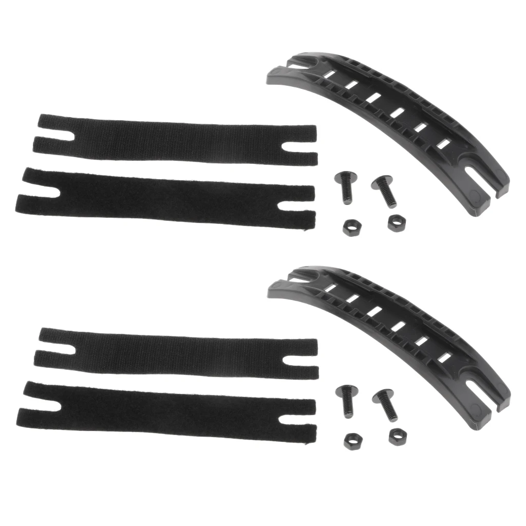 2pcs Sturdy Fast ARC  Side Rail Guide Kits With Screws Hook & Loops For Hunting 