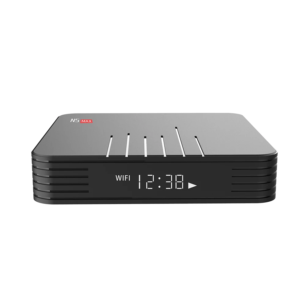 MAGICSEE N5 Max ТВ Box Android 9,0 Amlogic S905X3 4 Гб оперативной памяти, 32/64GB Встроенная память Декодер каналов кабельного телевидения 2,4 ГГц+ Wi-Fi 5 ГГц BT4.0 4K смарт медиаплеера 10 шт