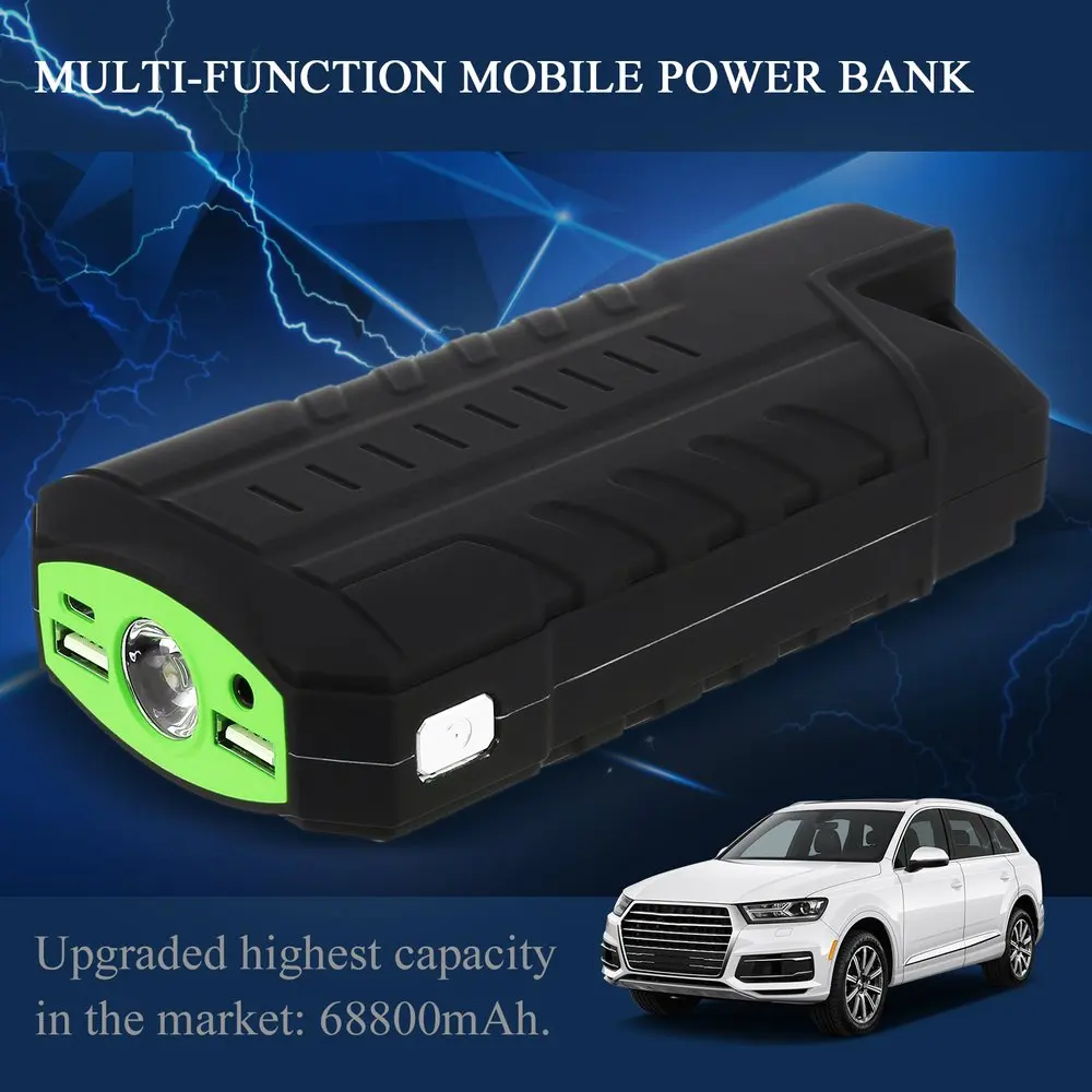 

50800mAH High Capacity 12V 4 USB Portable Mini Car Emergency Jump Starter Booster Charger Power Bank For Emergency Car Charger