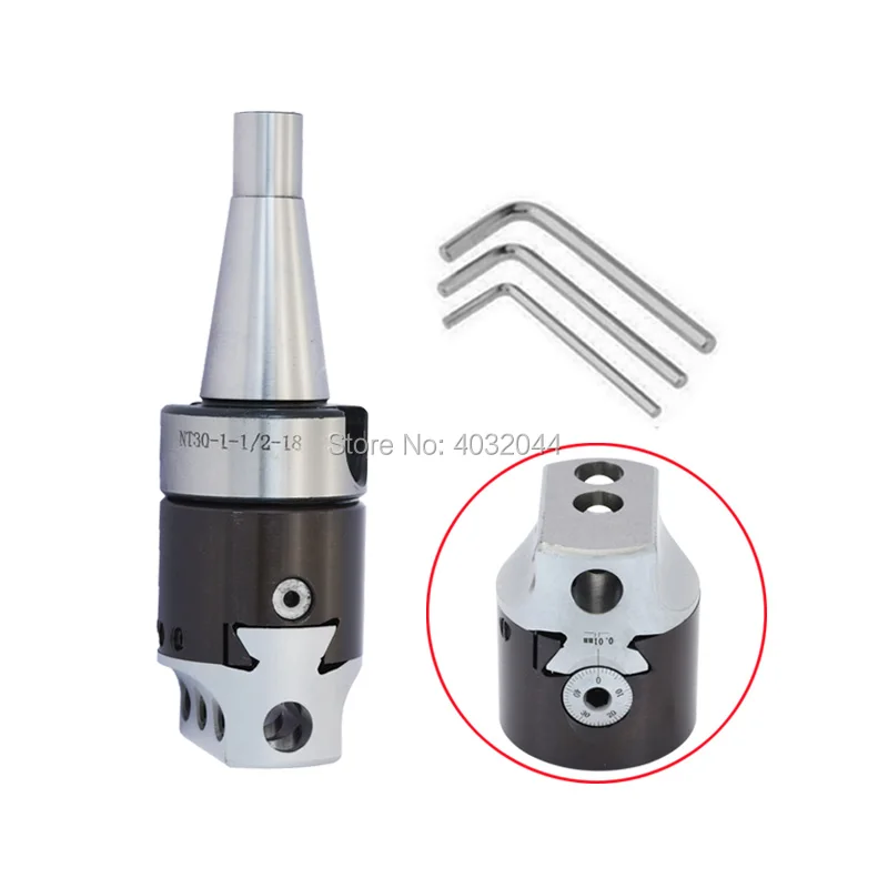 

1set Draw bar NT40 M16 Adapter arbor+ F1 12 50mm 2" Boring Head Boring tool CNC Milling Machine boring Tool