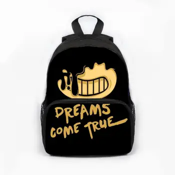 

13 inch Prevalent Kindergarten Cartoon Bag Kids Bendy and The Ink Machine Backpack For Children Girls Boys Preschool Baby Bags