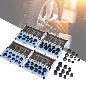 

10pcs/Set 11pcs/Set Damaged Bolts Nuts Screws Remover Extractor Removal Tools Set Threading Tool Kit Black Nuts With 6 Styles