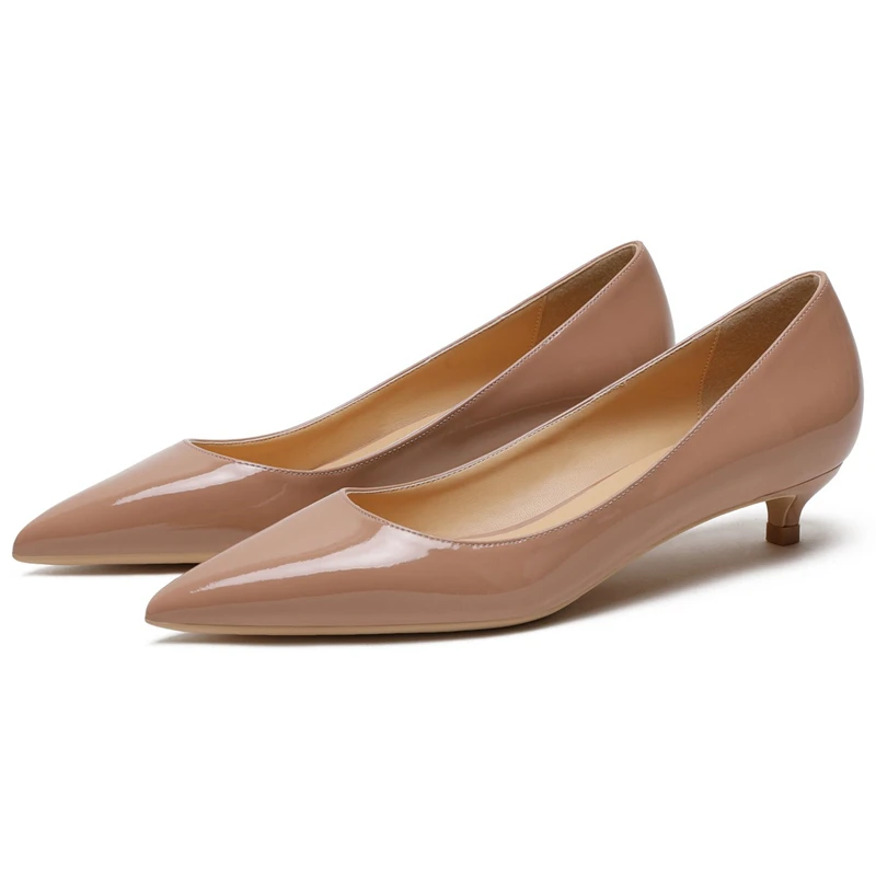 

2020 New Elegant Patent Leather Shoes Thin Pointed Toe Single Shoes Female Women Pumps Black 3cm/5cm High Heels Lady Shoes C0014