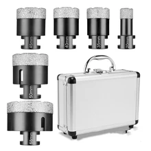 

6Pcs M14 Diamond Core Bits Set 20/35/40/45/50/68mm Ceramic Drill Bits Vacuum Brazed Perforating Drill Bit Set Cutting Diameters
