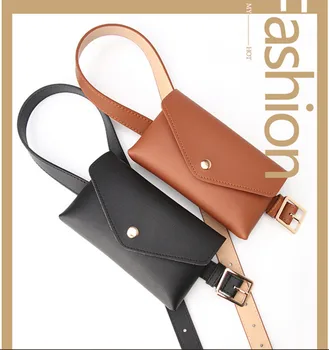

2020 New Explosion Style Fashion Ms. Belt Belt Bag Mini Phone Key Small Belt Bag Decorative Belt Belt