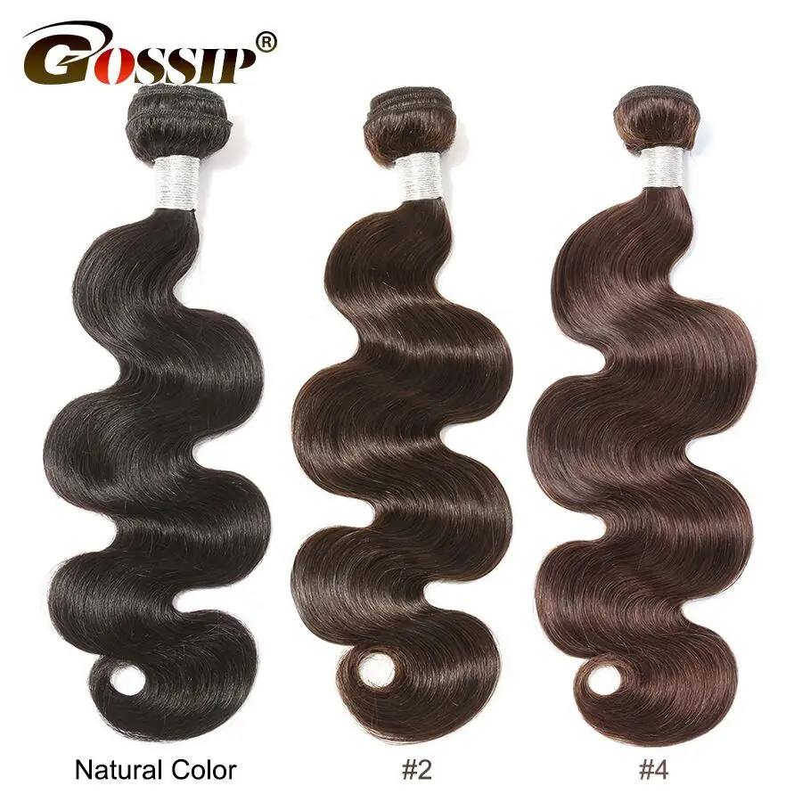 Brazilian Body Wave Hair Weave Bundles Natural Color Gossip 100% Human Hair weaving 3/4 Pieces 8-28 Inch Remy Hair Extension Brazilian Body Wave Hair Weave Bundles Natural Color Gossip 100% Human Hair weaving 3/4 Pieces 8-28 Inch Remy Hair Extension