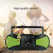 Чрезвычайная ситуация Солнечная Ручной радио рычаг Динамик AM FM nоаа светодиодный фонарик Мощность банк OD889