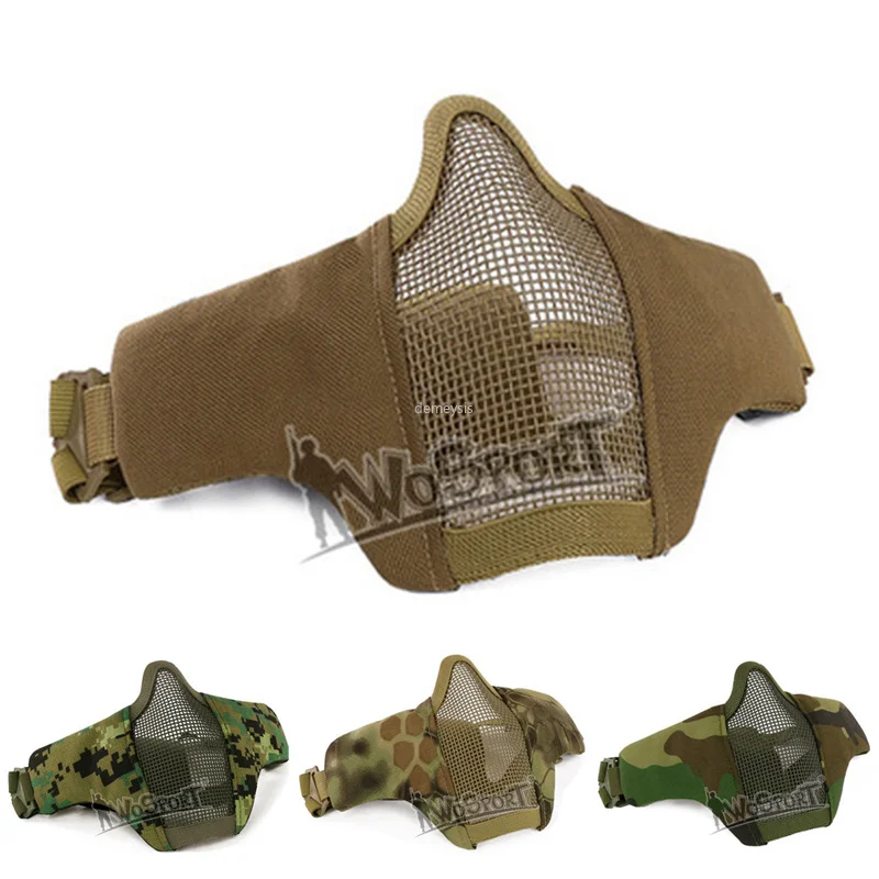 

Military Tactical Combat Mask Army Airsoft CS Breathable Steel Mesh Mask Outdoor Shooting Hunting Paintball Protective Masks