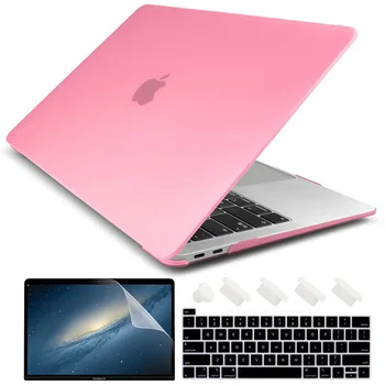 

4 in 1 Set Crystal Hard Case For Macbook Air 13 Retina Pro 13 15 16 A2141 2019 A2159 Hard Cover+Keyboard Cover A2179 A1990 A1932