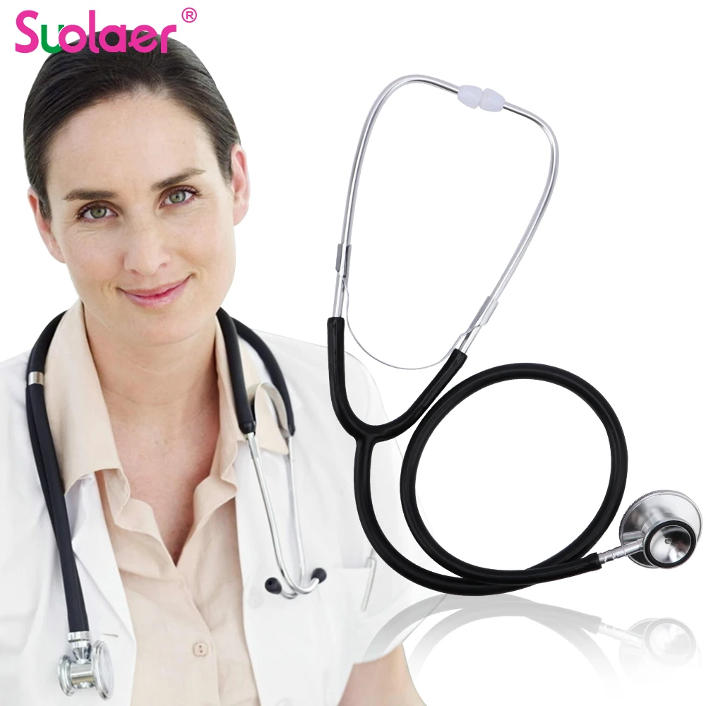 Professional Stethoscope Aid Dual Headed Stethoscope Portable Medical For Doctor Auscultation Device Equipment Tools dual head stethoscope,medical stethoscope