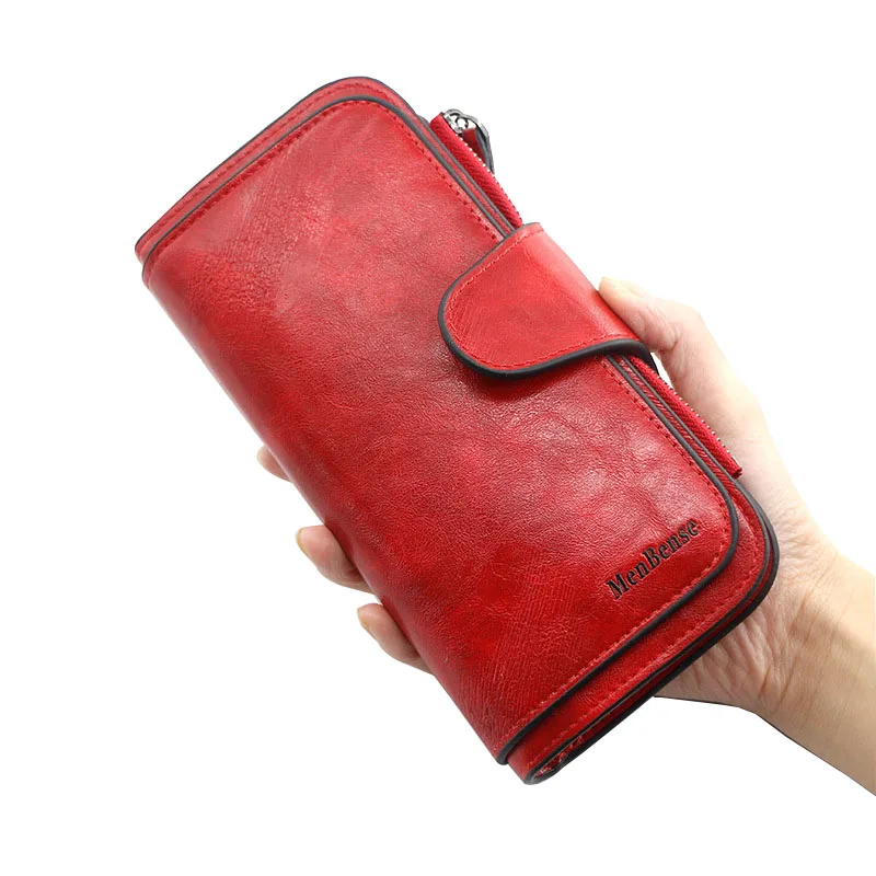 Wallet Women 2022 New Leather Luxury Card Holder Clutch fashion Women Wallets Zipper Pocket Hasp