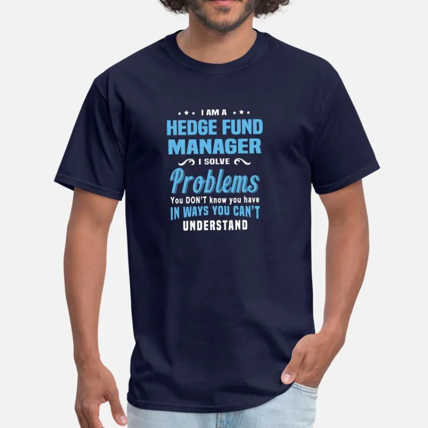Siepe Fondo Manager T Shirt Fondo Siepe Siepe Fondo Divertente Umorismo Divertente Comic Geek Professione Siepe Fondo Manager Abbigliamento