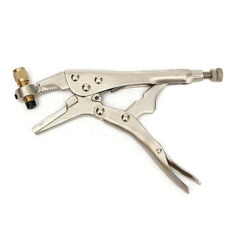 

Air Conditioner Refrigerant Recovery Refrigeration Tube Steel Locking Plier Hand Tool