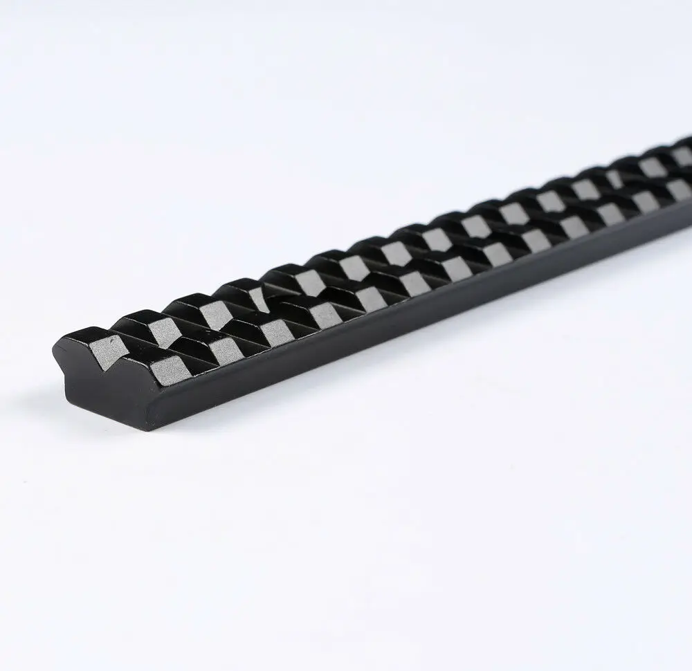 Черный 25-slot Picatinny Weaver база для рейки Riser Adapter напрвляющая для прицела - Цвет: Черный