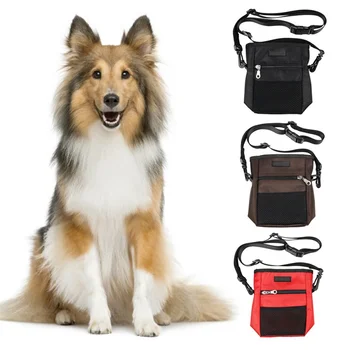 

Portable Multifunctional Dog Food Pocket Treat Pouch Pet Hands Free Training Waist Bag Drawstring Carries Lovely Dogs Patterns