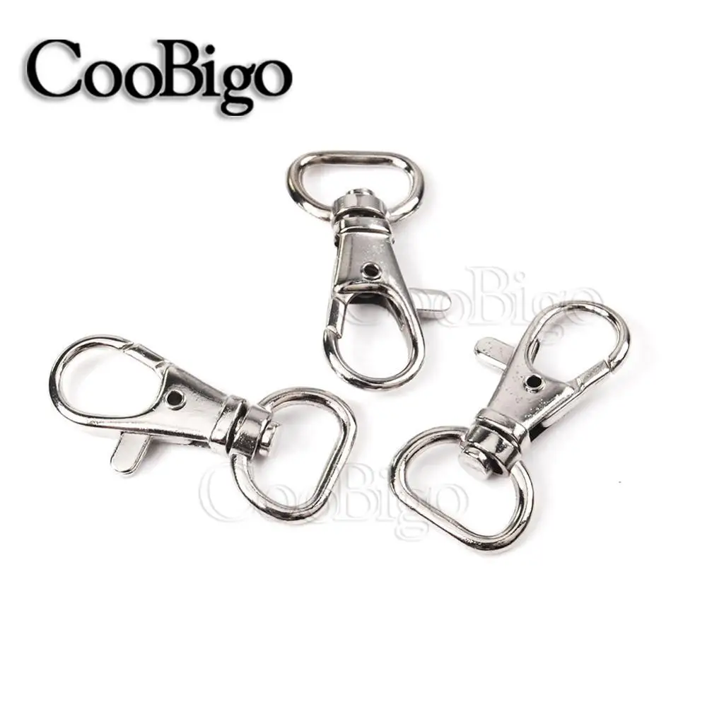 

5pcs 1/2"(13.2mm) Metal Swivel Trigger Lobster Clasps Clip Snap Hook Key Chain Ring Outdoor Lanyard Craft Bag DIY Craft Parts