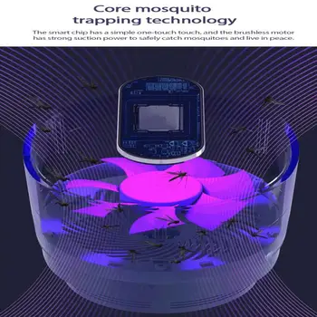 

White Blue USB Electric Mosquito Catcher Mute No Radiation Anti Insect Bug Flies Bug LED Light Mosquito Killer Repellent Lamp
