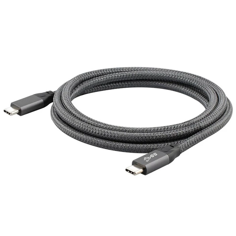 

10Gbps USB-C USB 3.1 Type C Gen2 Male To Male Data Video 100W Cable with E-Marker for Tablet & Phone & Laptop UC-124